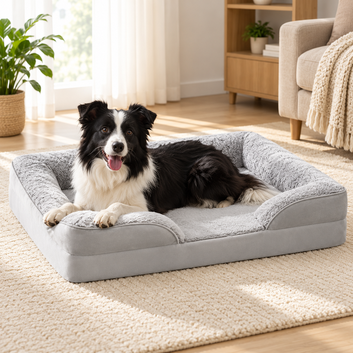 Dog Sofa Bed with Raised Sides