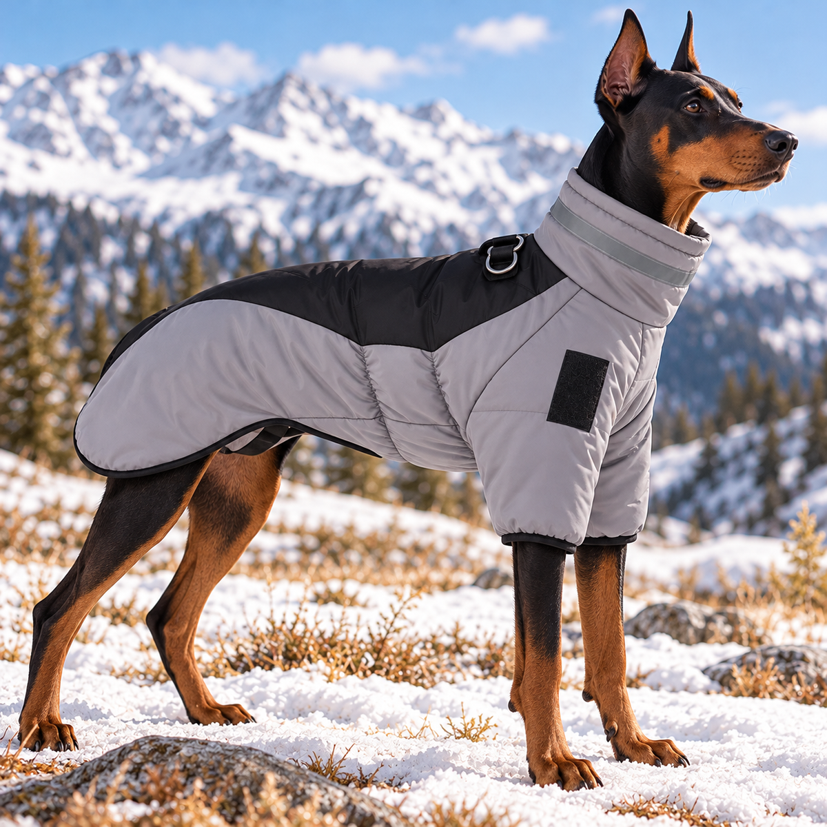 Warm Padded Dog Coat for Large Dogs