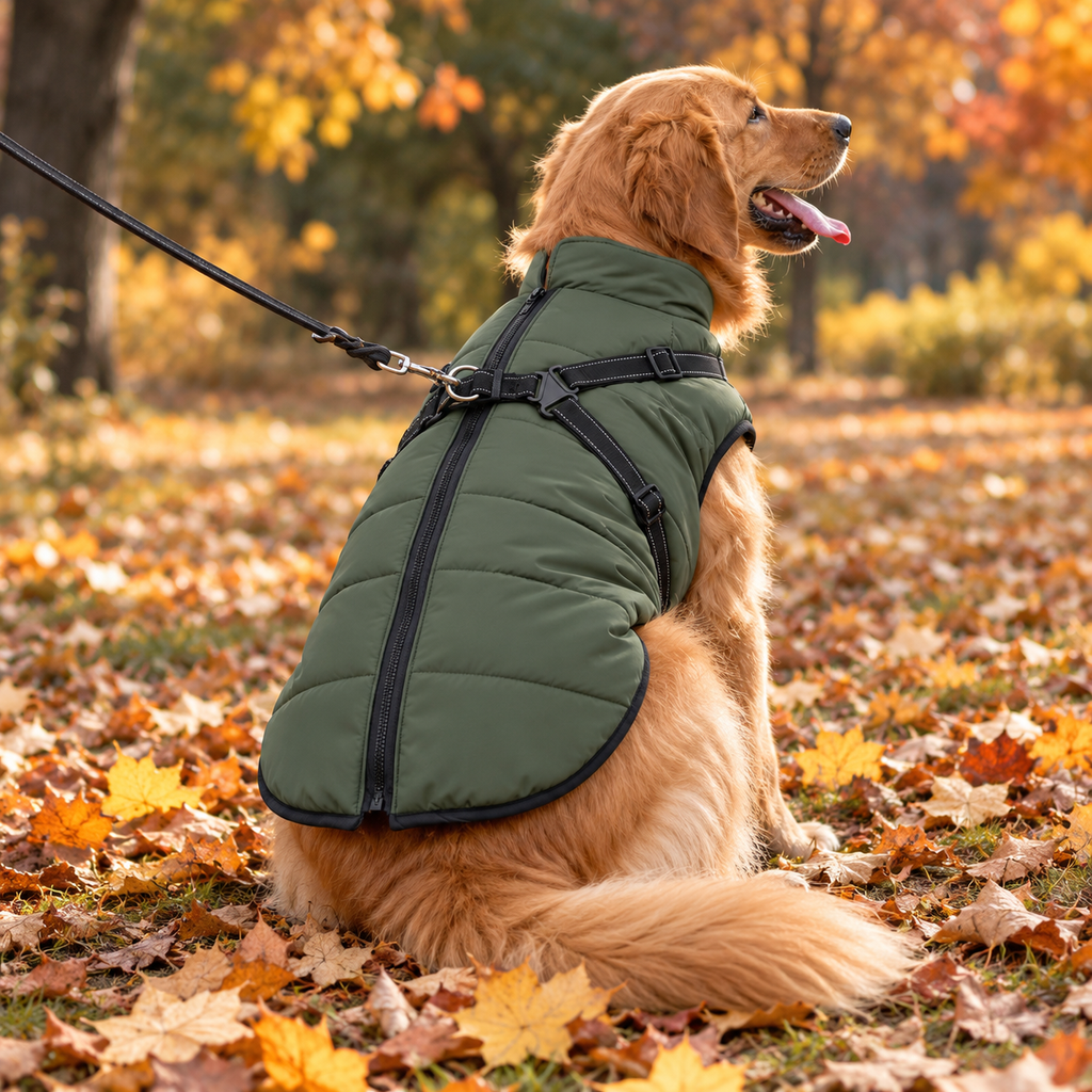 Warm Waterproof Jacket for Large Dogs