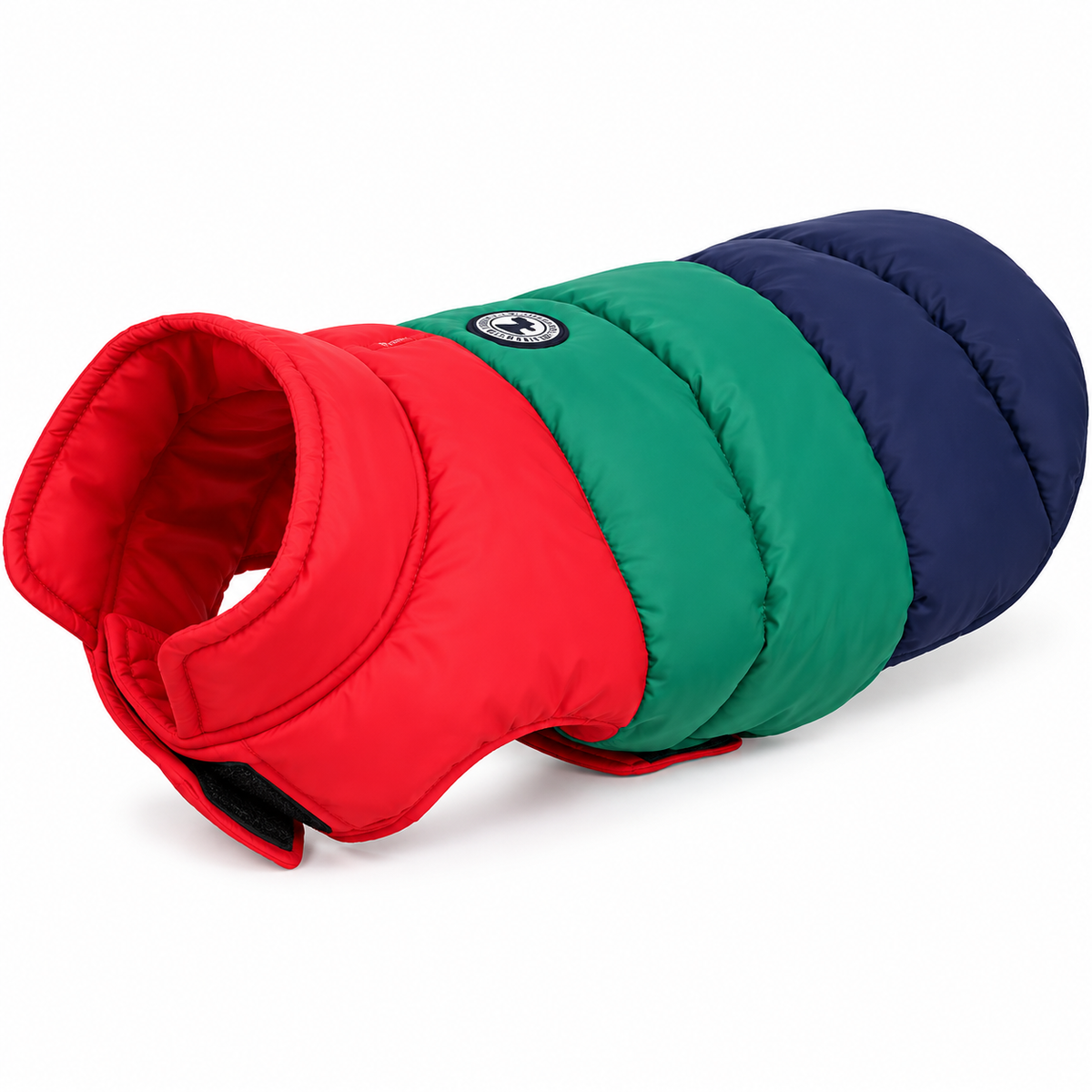Color Block Puffer Jacket for Dogs