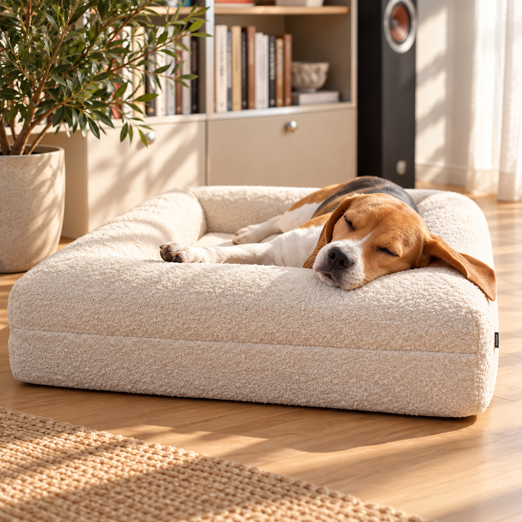 Soft Dog Bed with Raised Supportive Edges