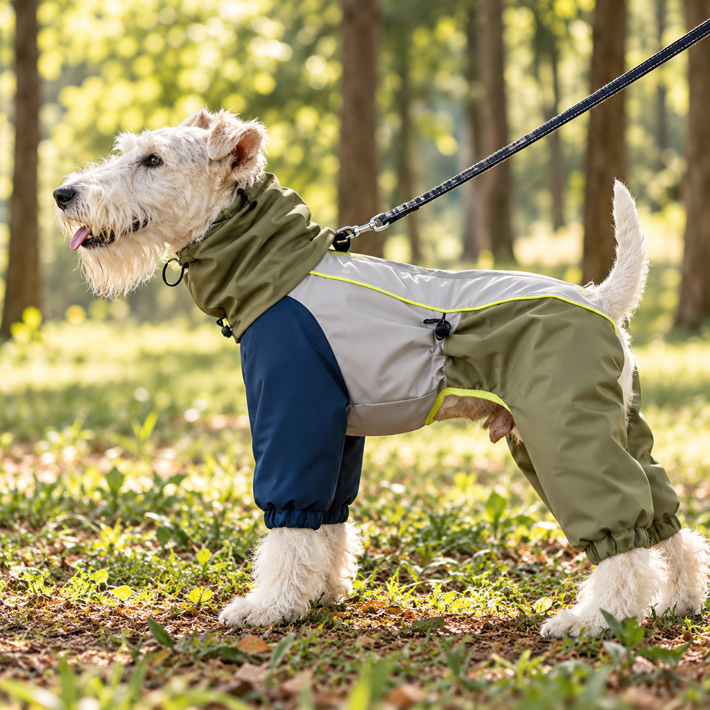 Waterproof Dog Raincoat with Full Body Coverage