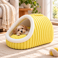 Cosy Corduroy Cat Cave Bed – Soft and Warm Pet Sleeping House